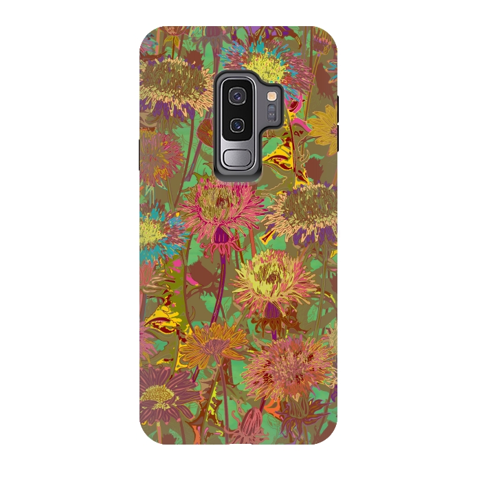 Galaxy S9 plus StrongFit Dandelion Dawn by Lotti Brown