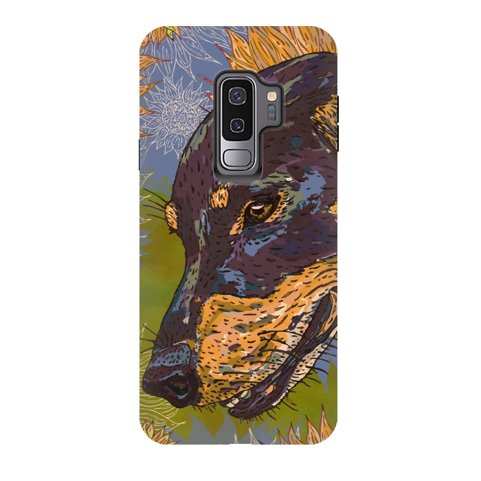 Galaxy S9 plus StrongFit Dachshund by Lotti Brown