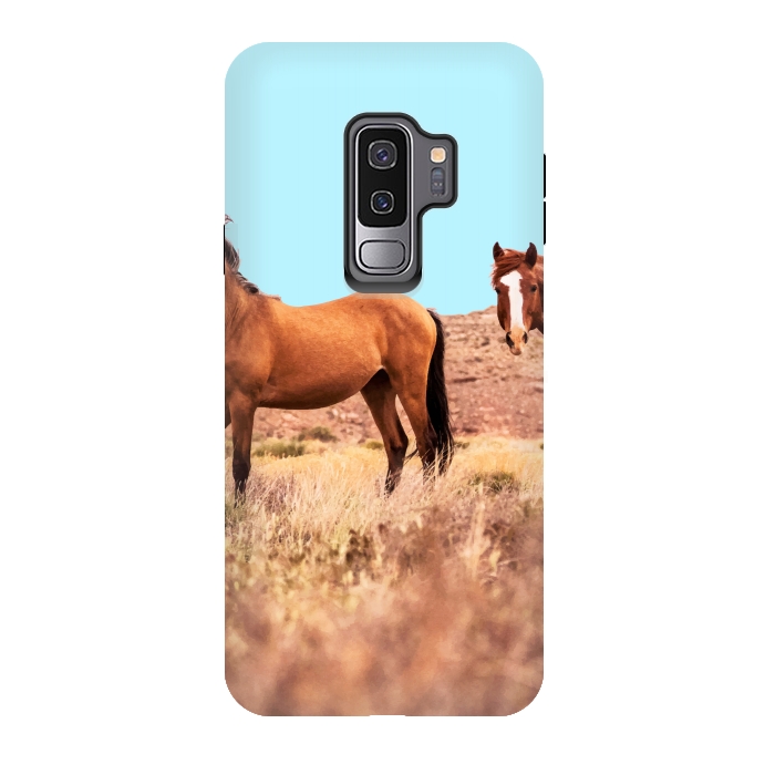 Galaxy S9 plus StrongFit Horses by Uma Prabhakar Gokhale