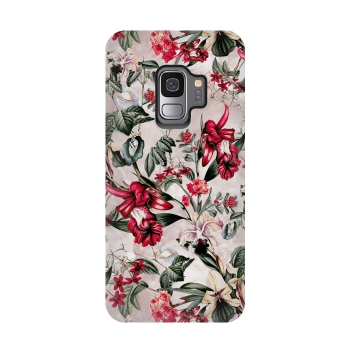 Galaxy S9 StrongFit Botanical Flowers IV by Riza Peker