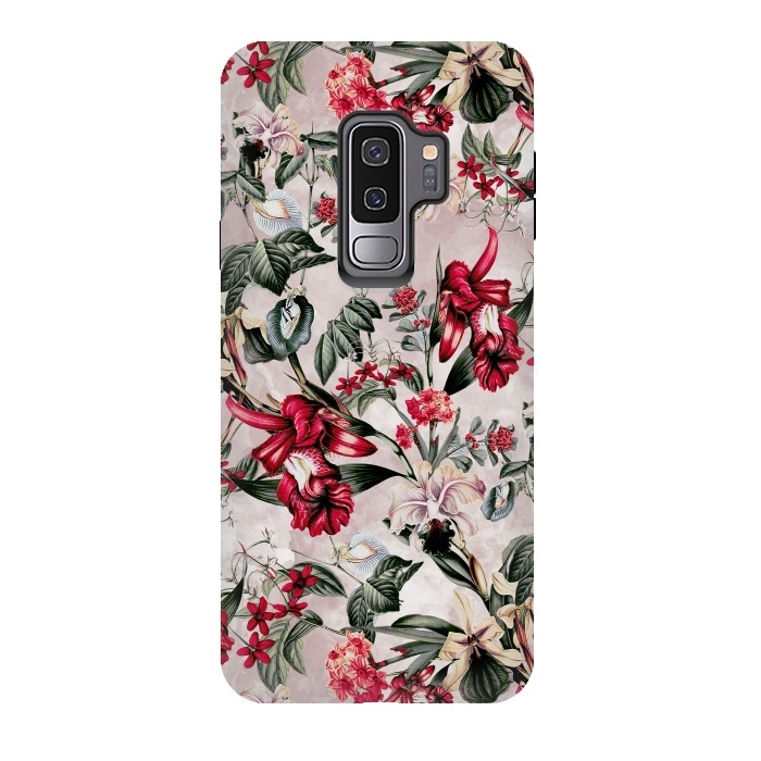 Galaxy S9 plus StrongFit Botanical Flowers IV by Riza Peker