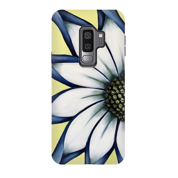 Galaxy S9 plus StrongFit White African Daisy by Denise Cassidy Wood