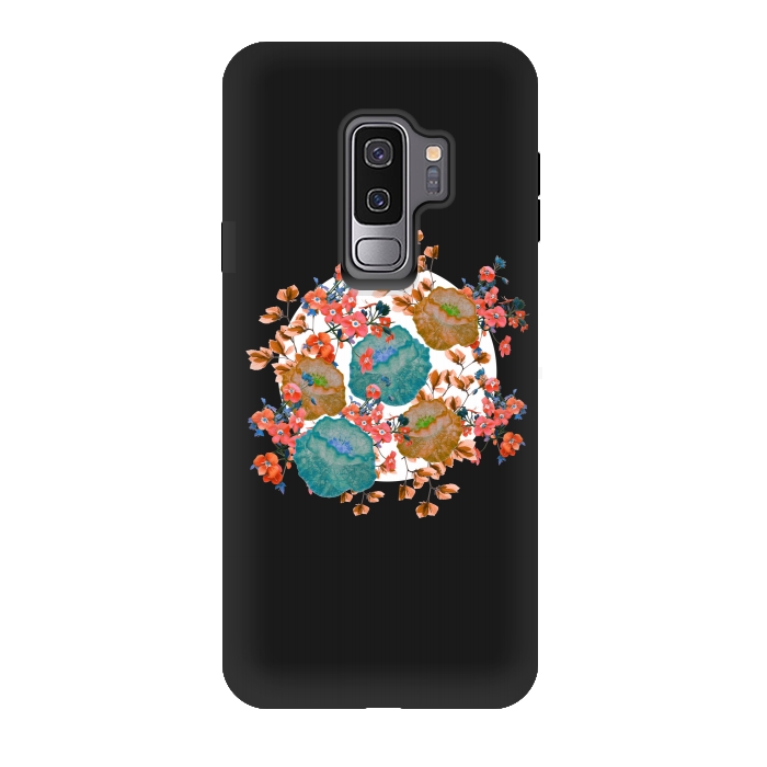 Galaxy S9 plus StrongFit Floral Stamp by Zala Farah