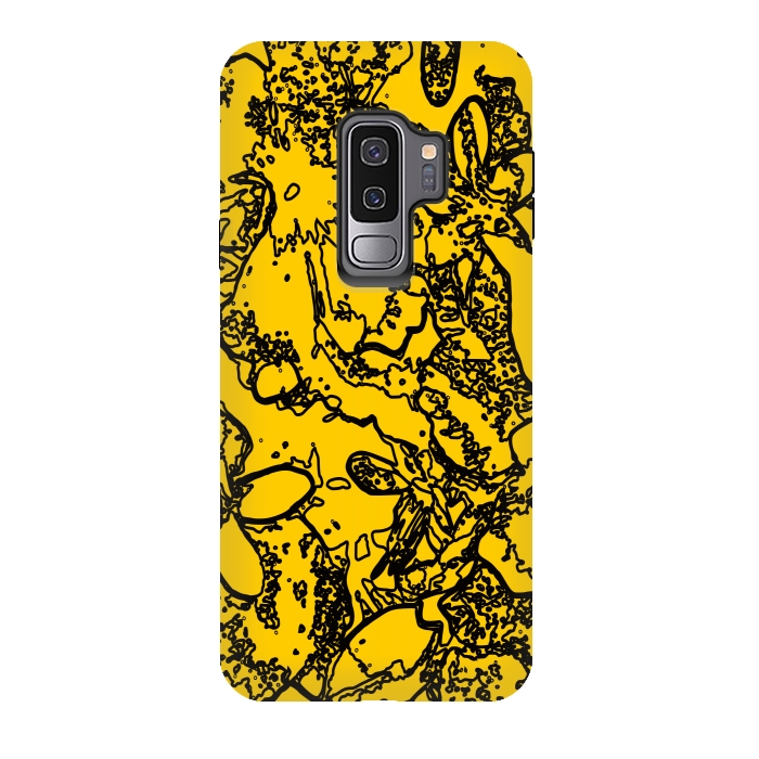 Galaxy S9 plus StrongFit Yellow Bumble by Zala Farah
