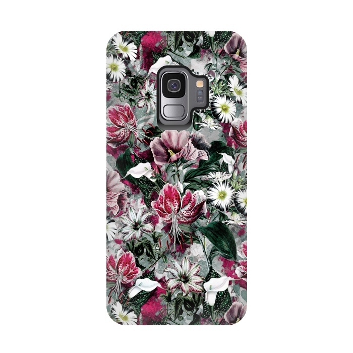 Galaxy S9 StrongFit Floral Spring by Riza Peker