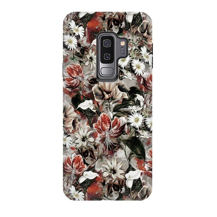Galaxy S9 plus StrongFit Floral Fall by Riza Peker