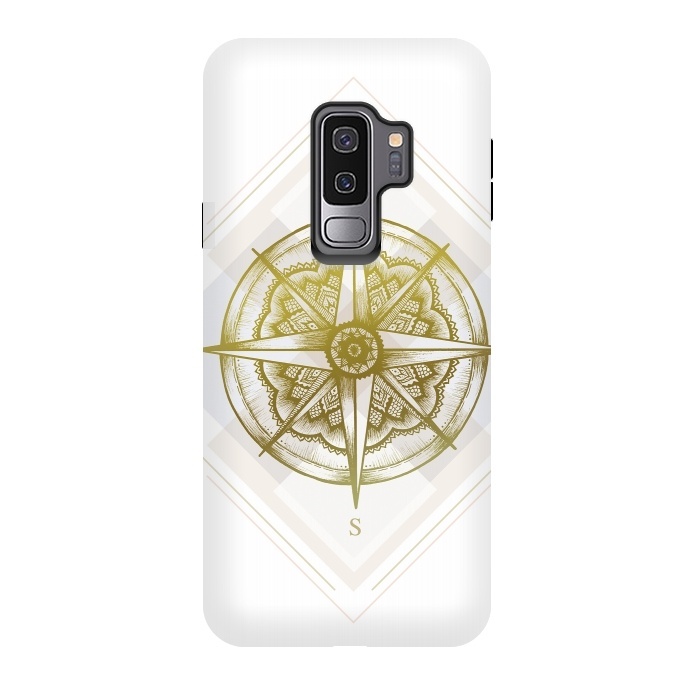Galaxy S9 plus StrongFit Golden Compass by Barlena