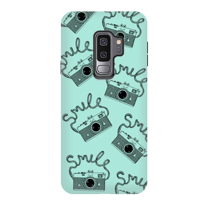 Galaxy S9 plus StrongFit Smile pattern by Coffee Man