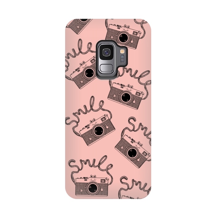 Galaxy S9 StrongFit Smile pattern rose by Coffee Man