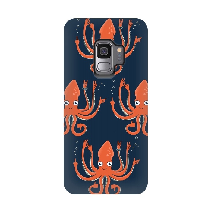 Galaxy S9 StrongFit Signals Octopus  by Coffee Man