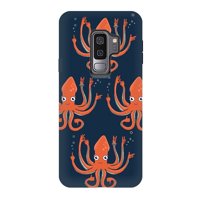 Galaxy S9 plus StrongFit Signals Octopus  by Coffee Man