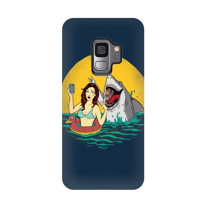 Galaxy S9 StrongFit Shark Selfie by Coffee Man