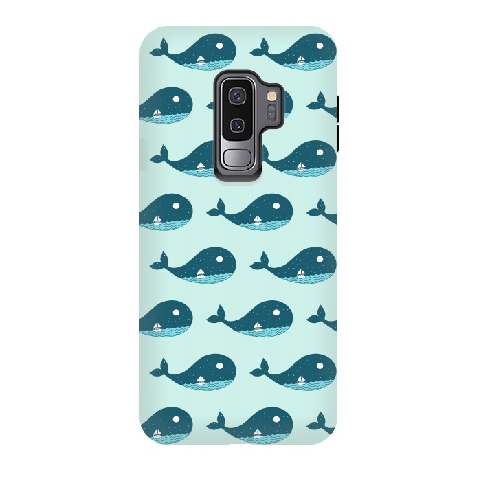 Galaxy S9 plus StrongFit Whale Landscape by Coffee Man