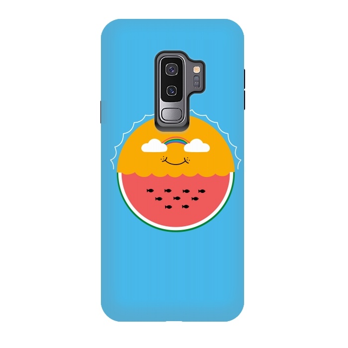 Galaxy S9 plus StrongFit Sun and Watermelon by Coffee Man