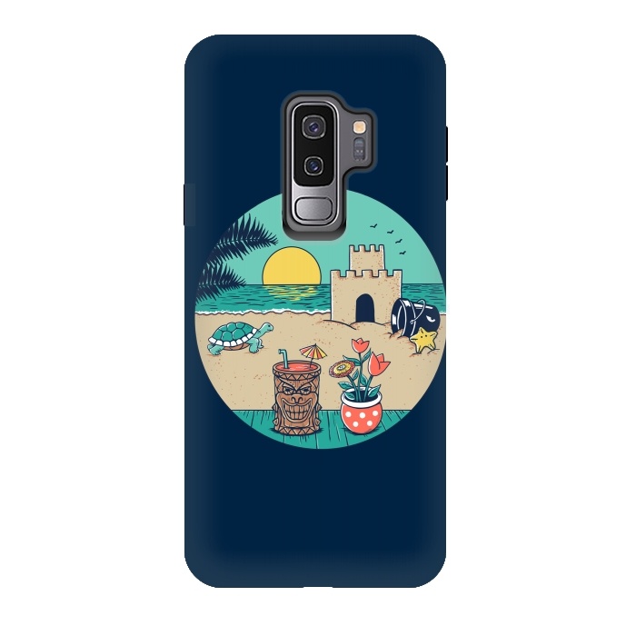 Galaxy S9 plus StrongFit Video game beach by Coffee Man