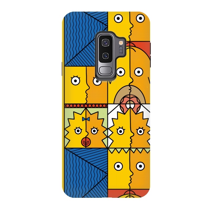 Galaxy S9 plus StrongFit Yellow Cubism by Coffee Man