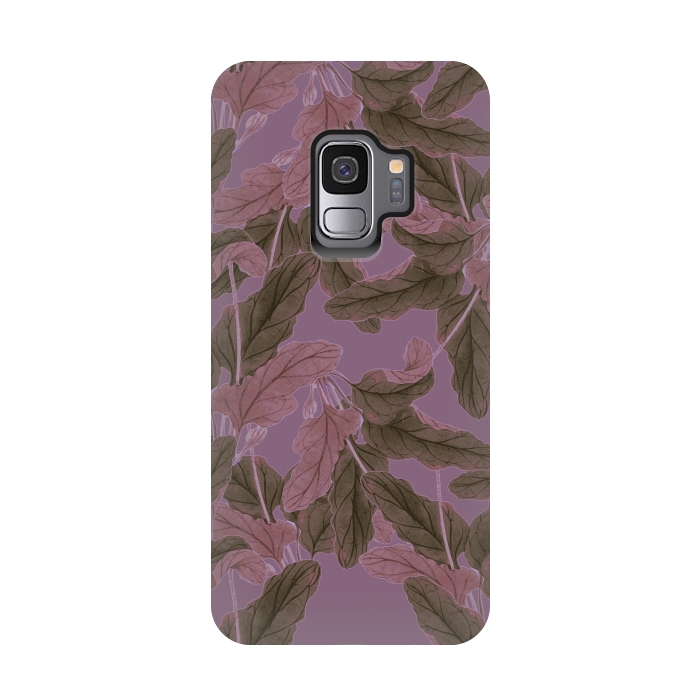Galaxy S9 StrongFit Purple Bushes by Zala Farah