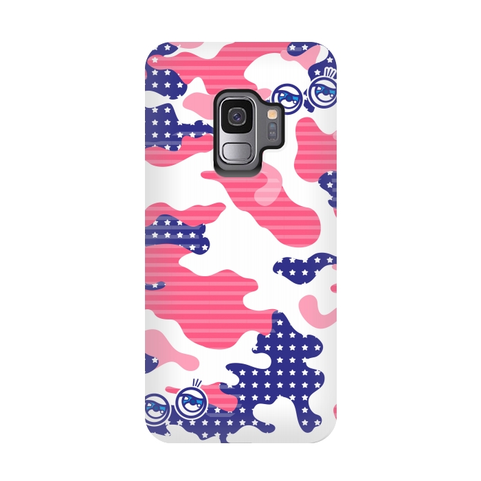 Galaxy S9 StrongFit EYES WITH CAMO by Michael Cheung