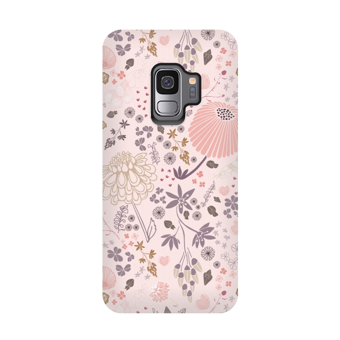 Galaxy S9 StrongFit Field of Flowers by Paula Ohreen