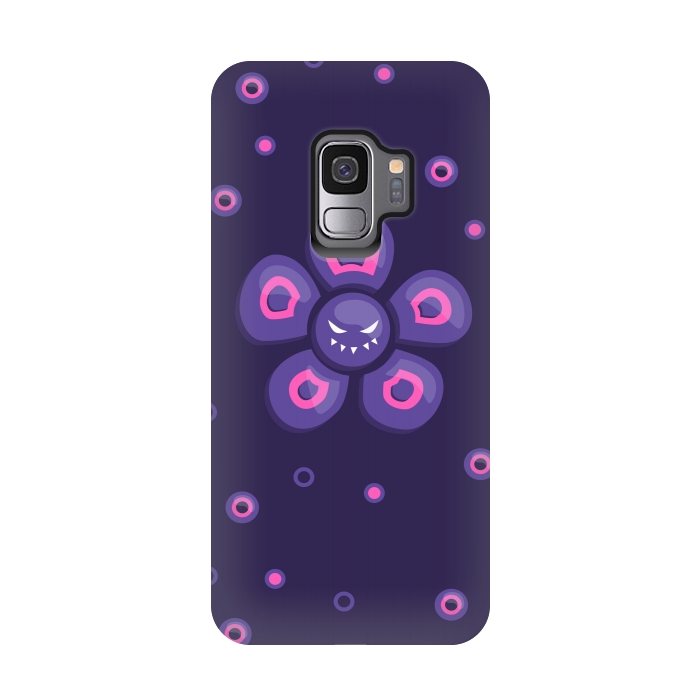 Galaxy S9 StrongFit Purple Evil Flower by Boriana Giormova