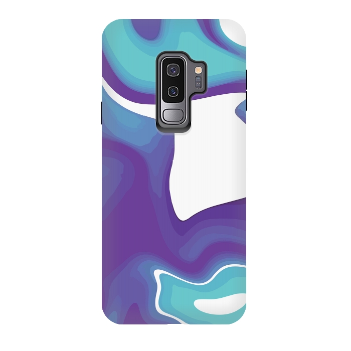 Galaxy S9 plus StrongFit Liquid Marble Purple Shades 010 by Jelena Obradovic