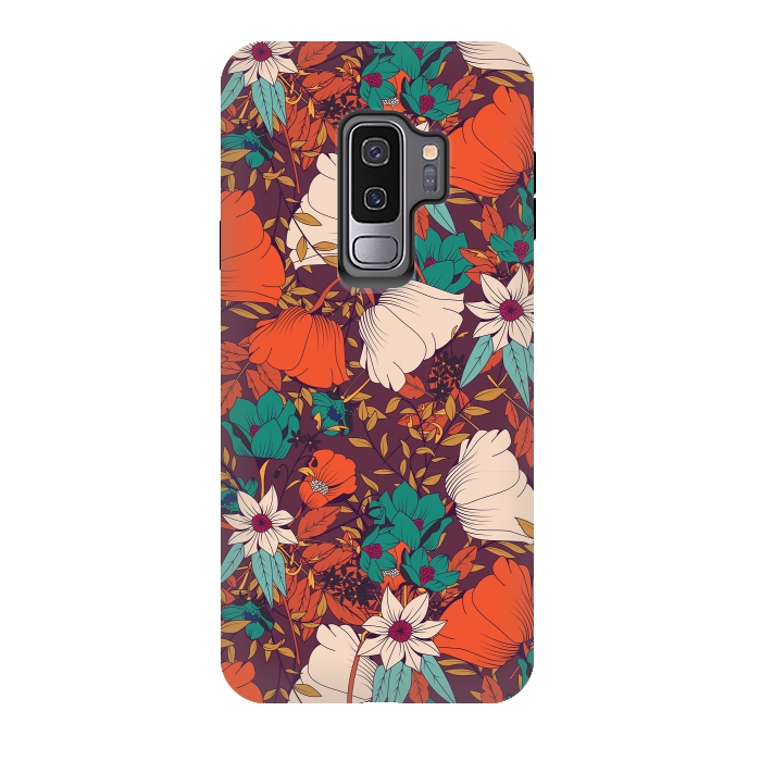 Galaxy S9 plus StrongFit Botanical pattern 010 by Jelena Obradovic