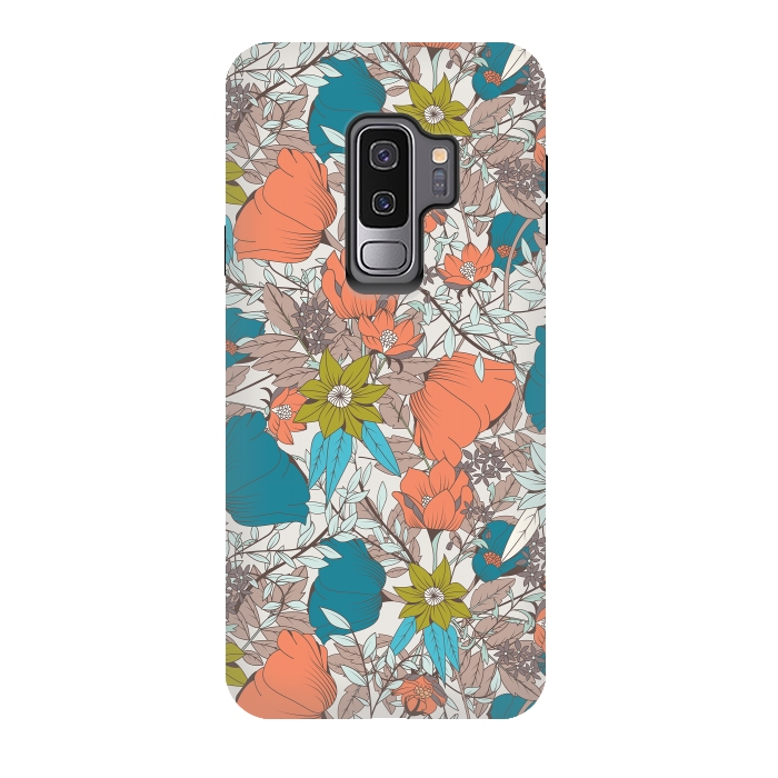 Galaxy S9 plus StrongFit Botanical pattern 011 by Jelena Obradovic
