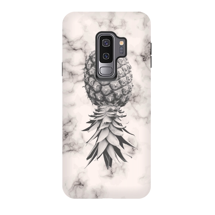 Galaxy S9 plus StrongFit Marble Texture Seamless Pattern Pineapple 052 by Jelena Obradovic