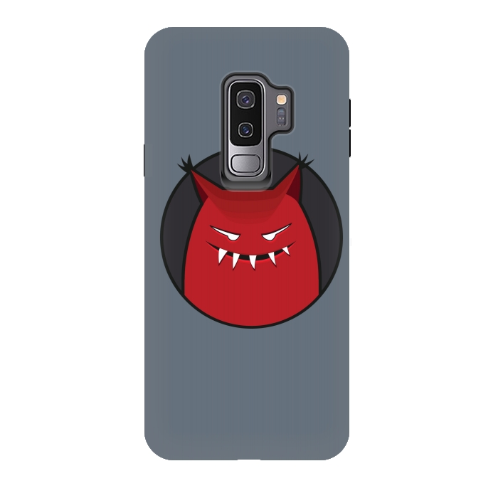 Galaxy S9 plus StrongFit Red Evil Monster With Pointy Ears by Boriana Giormova