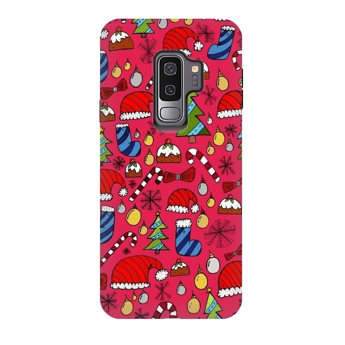Galaxy S9 plus StrongFit The Christmas Pattern by Steve Wade (Swade)