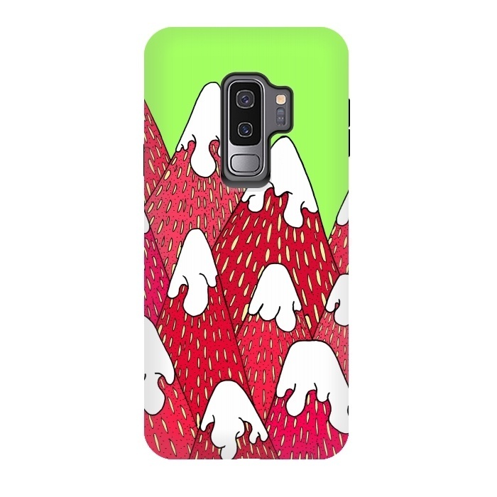 Galaxy S9 plus StrongFit Strawberry Mountains by Steve Wade (Swade)