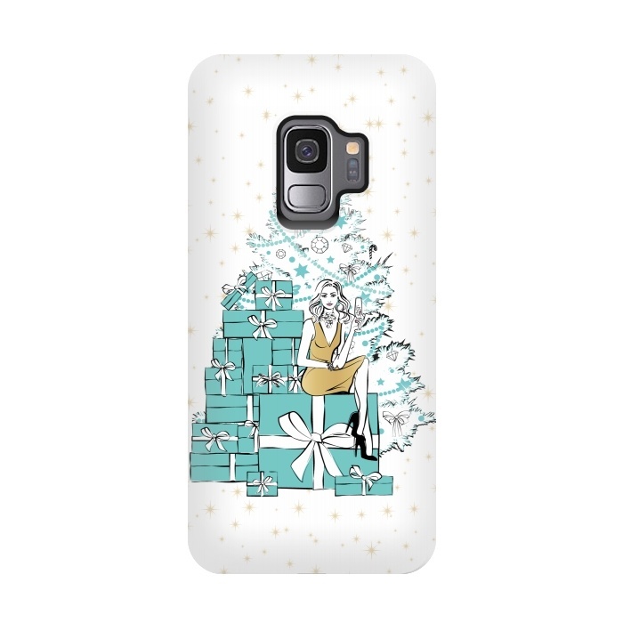 Galaxy S9 StrongFit Christmas Tree with gifts by Martina