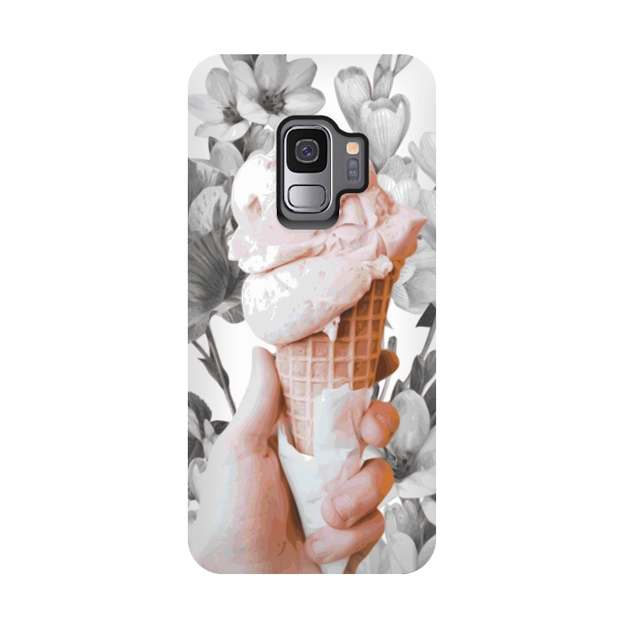 Galaxy S9 StrongFit Floral Ice-Cream by Zala Farah