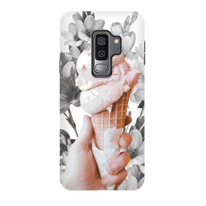 Galaxy S9 plus StrongFit Floral Ice-Cream by Zala Farah