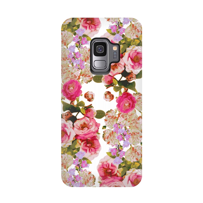 Galaxy S9 StrongFit Floral Friends by Zala Farah