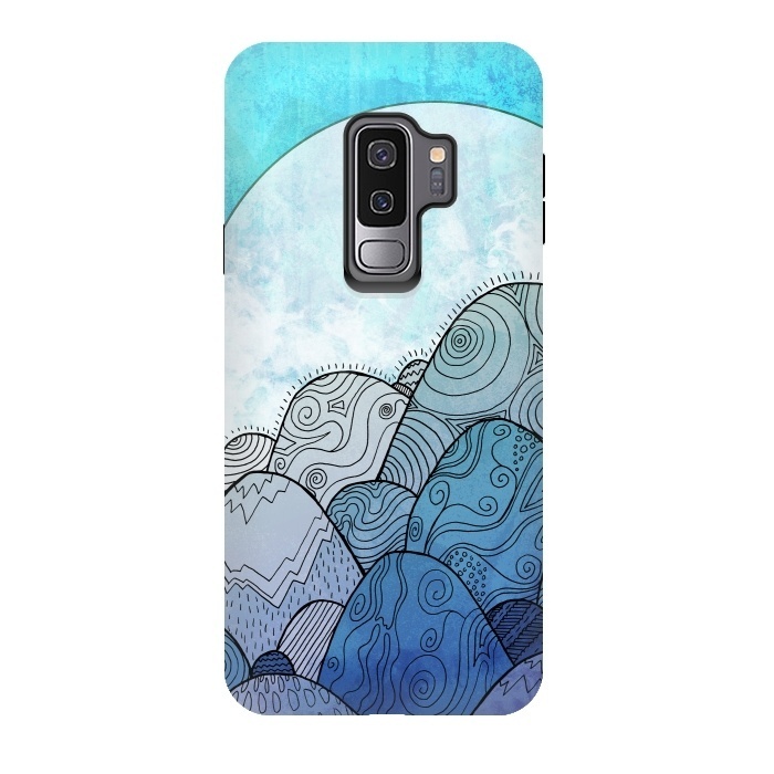 Galaxy S9 plus StrongFit Blue Sky Rocks by Steve Wade (Swade)