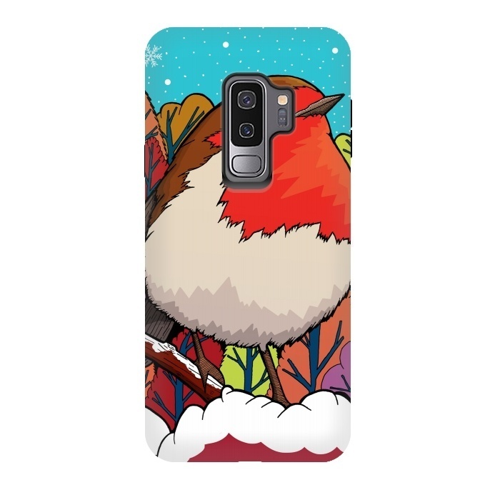 Galaxy S9 plus StrongFit The Big Red Robin by Steve Wade (Swade)