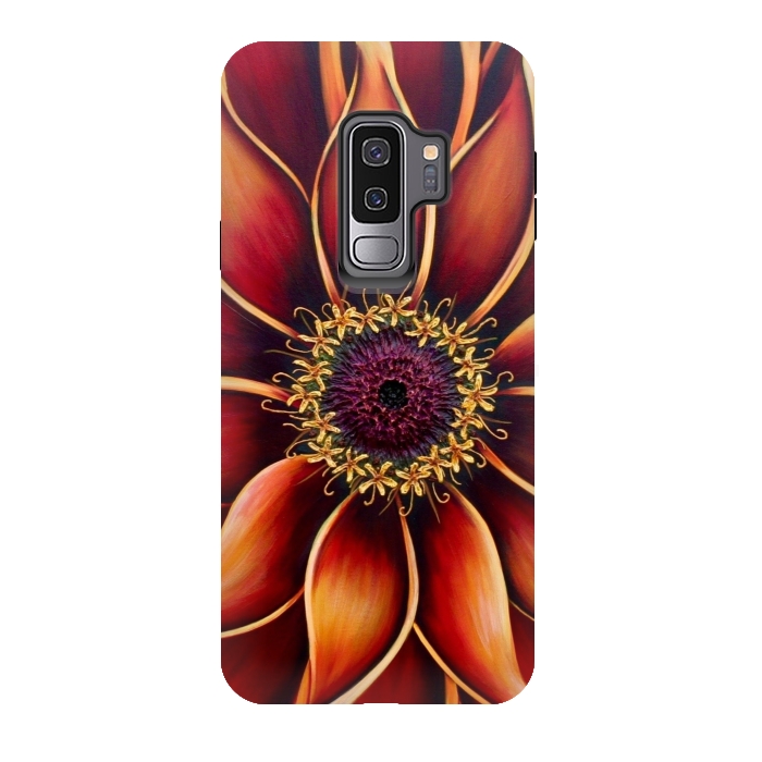 Galaxy S9 plus StrongFit Zinnia by Denise Cassidy Wood