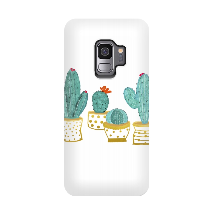 Galaxy S9 StrongFit Cactus Garden V2 by Uma Prabhakar Gokhale