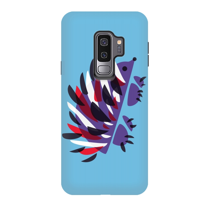 Galaxy S9 plus StrongFit Abstract Colorful Hedgehog by Boriana Giormova