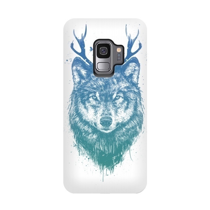 Galaxy S9 StrongFit Deer wolf by Balazs Solti