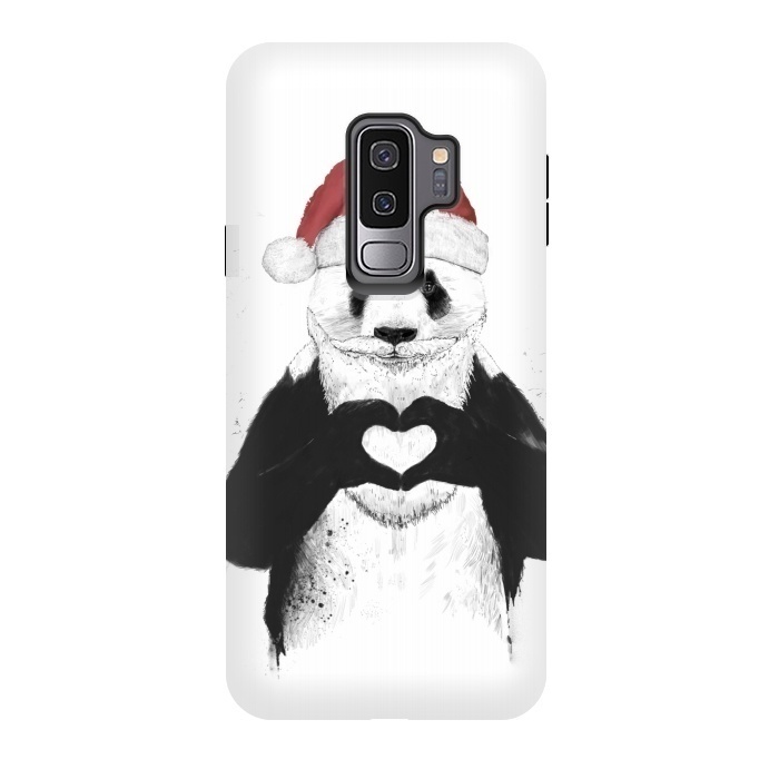 Galaxy S9 plus StrongFit Santa panda by Balazs Solti