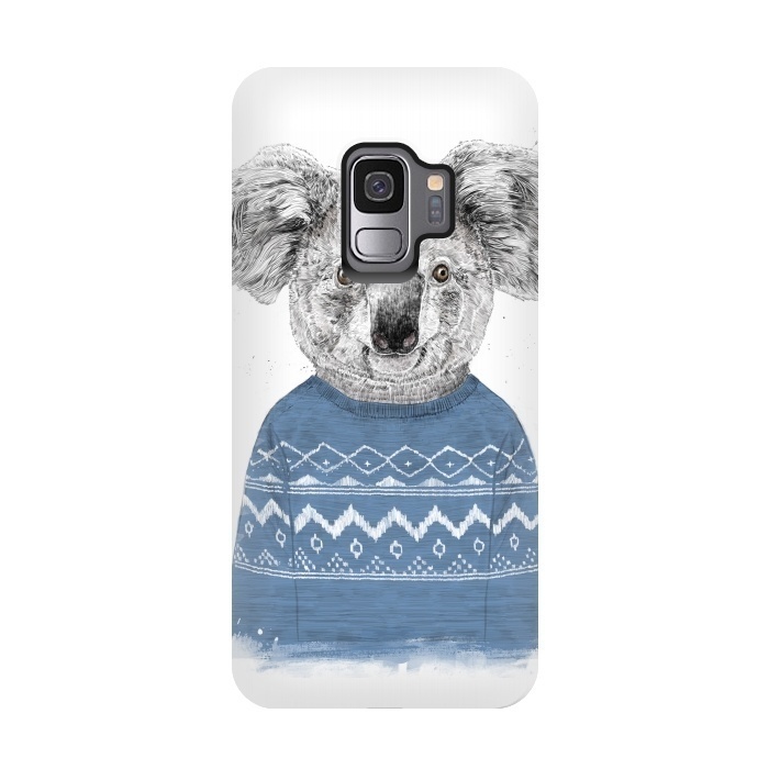 Galaxy S9 StrongFit Winter koala by Balazs Solti