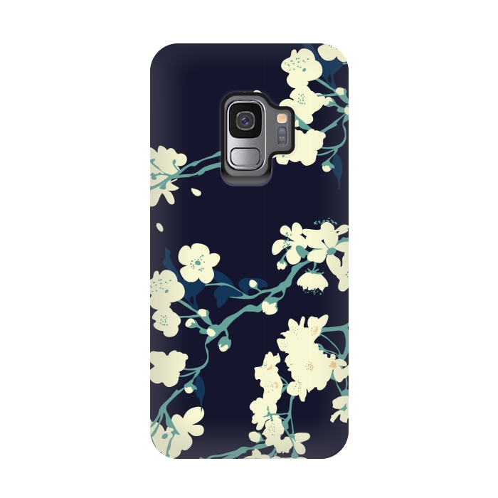 Galaxy S9 StrongFit Cherry Blossoms by Zoe Charlotte