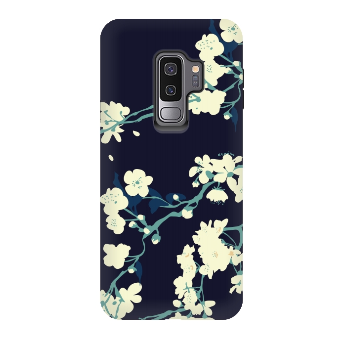 Galaxy S9 plus StrongFit Cherry Blossoms by Zoe Charlotte