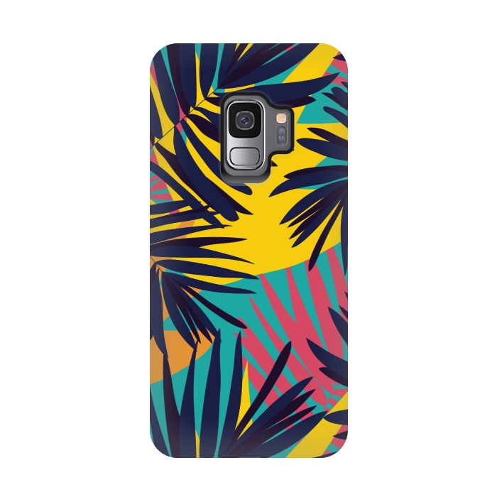 Galaxy S9 StrongFit Tropical Jungle by Zoe Charlotte