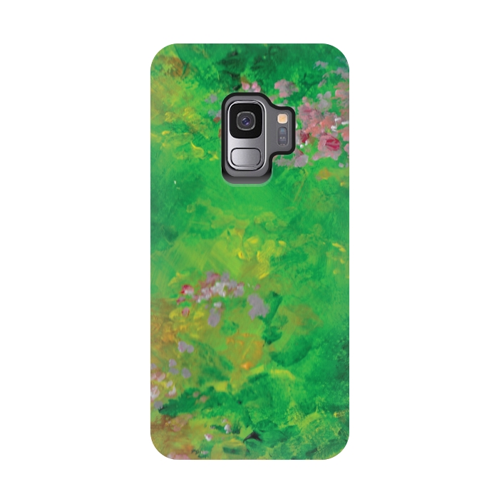 Galaxy S9 StrongFit Impressionist Meadow by Zoe Charlotte