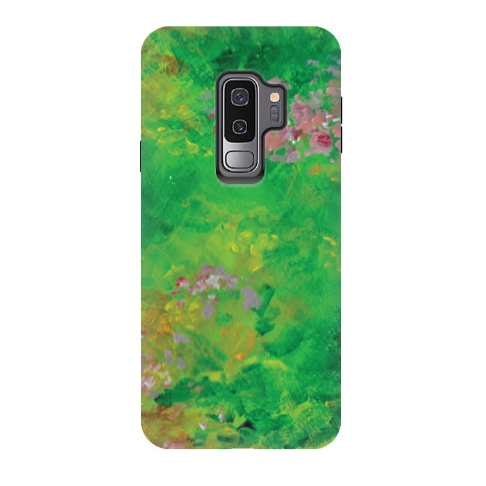 Galaxy S9 plus StrongFit Impressionist Meadow by Zoe Charlotte