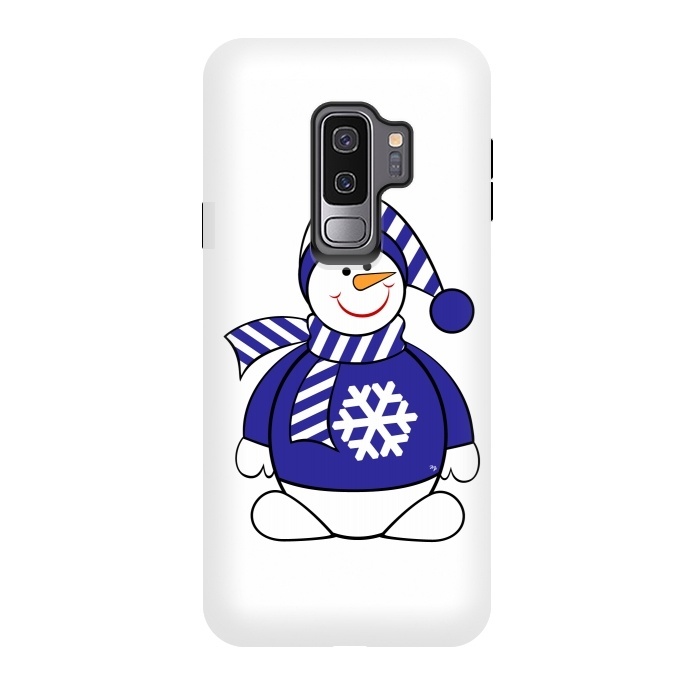 Galaxy S9 plus StrongFit Cute snowman by Martina