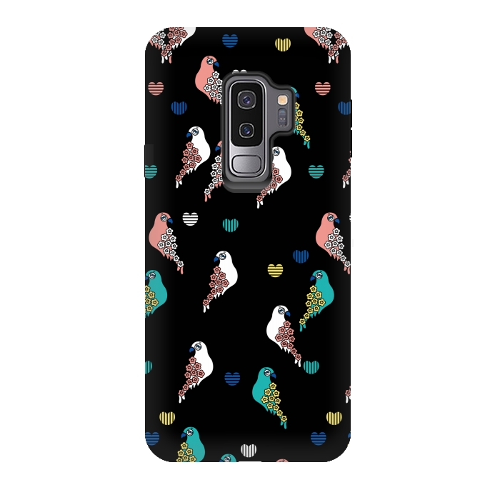 Galaxy S9 plus StrongFit CUTIE BIRDS by Michael Cheung